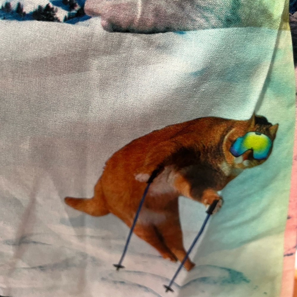 Modcloth Whimsy Without End Snow Cat Dress - Small - Picture 6 of 8